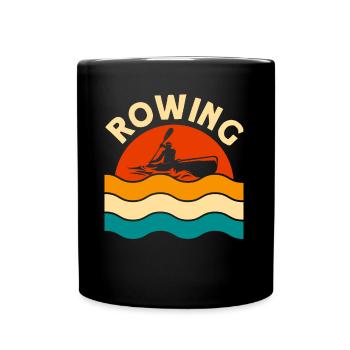 Team Rowing Rowers Rowing Gift - Full Colour Mug - black - Front