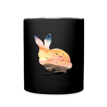 Lapin - Mug uni - noir - Devant