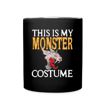 Monster - This is my Monster Costume - Tasse einfarbig - Schwarz - Vorne