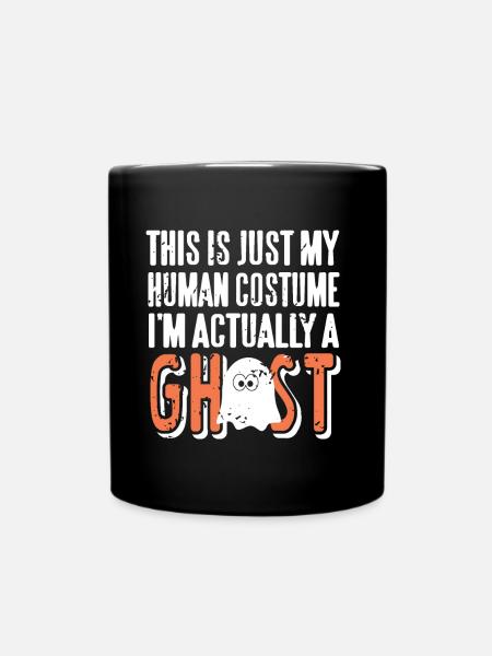 Geist - This is my Human Costume - Tasse einfarbig - Schwarz