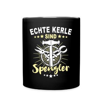 Spengler Beruf Bauspengler Sprüche - Tasse einfarbig - Schwarz - Vorne