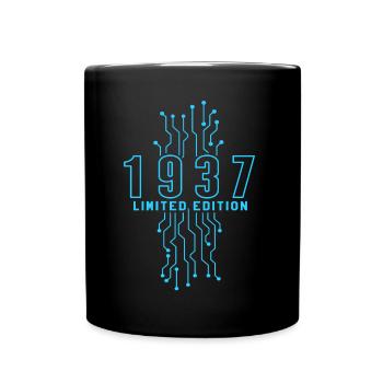 Geburtstag 1937 Gaming Limited Edition Gamer - Tasse einfarbig - Schwarz - Vorne