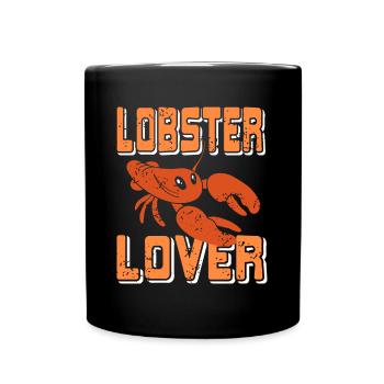 Lobster lover - Tasse einfarbig - Schwarz - Vorne