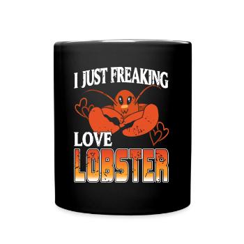 J’adore le homard - Mug uni - noir - Devant