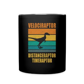 Velociraptor Distanceraptor Timeraptor Dinosaure - Mug uni - noir - Devant