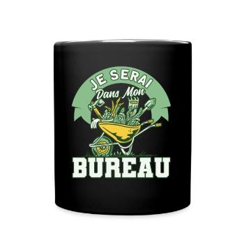 Schrebergarten Garten Gartenarbeit Geschenk - Tasse einfarbig - Schwarz - Vorne
