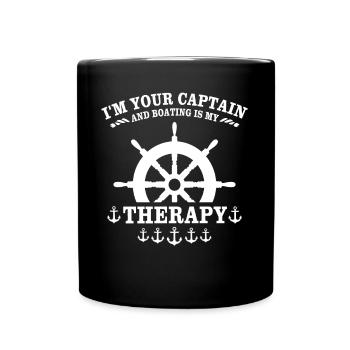 Captain Kapitän - Full Colour Mug - black - Front