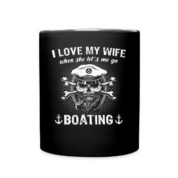 Captain Kapitän - Full Colour Mug - black - Front