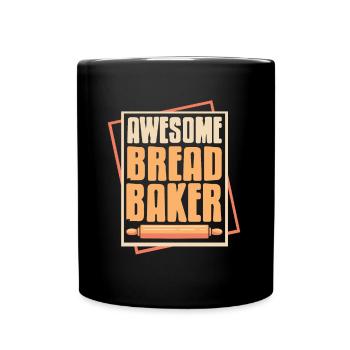 Awesome bread baker - Full Colour Mug - black - Front