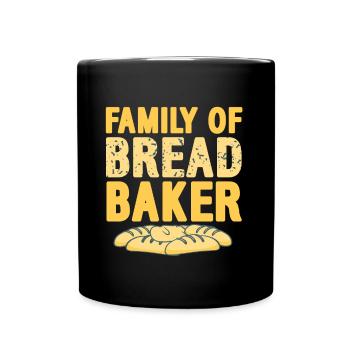 Family of bread baker - Full Colour Mug - black - Front