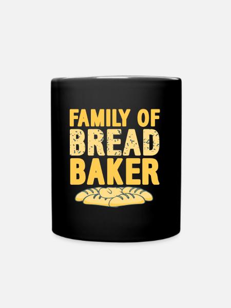 Family of bread baker - Tasse einfarbig - Schwarz