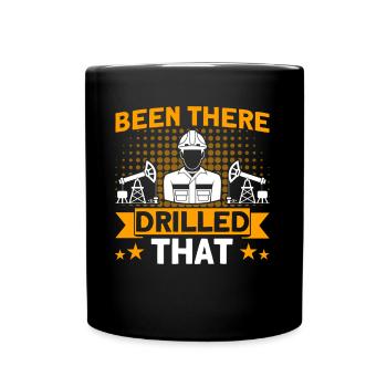 Oil rig oilfield oilfield worker's gift - Full Colour Mug - black - Front