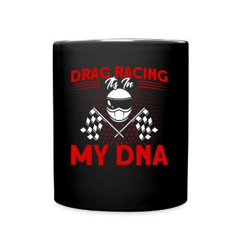 Drag Racer Drag Race Autorennen Geschenk - Tasse einfarbig - Schwarz - Vorne