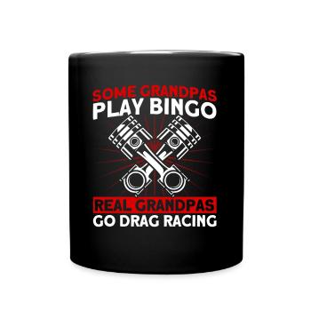 Rennwagen Drag Race Drag Racer Geschenk - Tasse einfarbig - Schwarz - Vorne