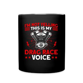 Drag Racer Drag Race Autorennen Geschenk - Tasse einfarbig - Schwarz - Vorne