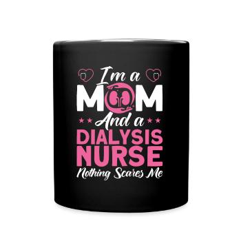 Dialysis Nurse Nurse Nurses - Full Colour Mug - black - Front