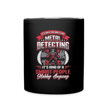 Détecteur de métaux, passe-temps, détection de métaux. - Mug uni - noir - Devant