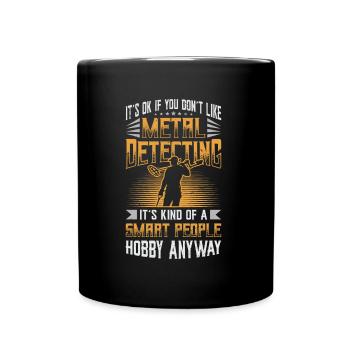 Détecteur de métaux, passe-temps, détection de métaux. - Mug uni - noir - Devant