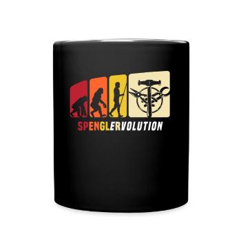 Bauspengler Evolution Spengler - Tasse einfarbig - Schwarz - Vorne