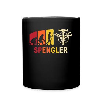 Bauspengler Evolution Spengler - Tasse einfarbig - Schwarz - Vorne