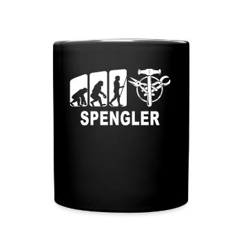 Bauspengler Evolution Spengler - Tasse einfarbig - Schwarz - Vorne