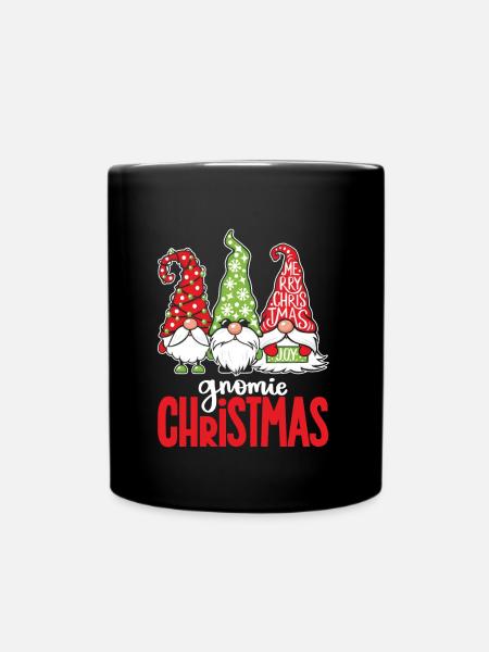 Gnomie Chritsmas pour Gnomie Fan - Mug uni - noir