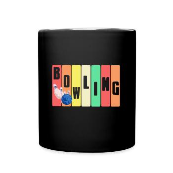 Bowling - Tasse einfarbig - Schwarz - Vorne