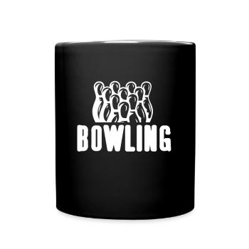 Bowling - Tasse einfarbig - Schwarz - Vorne
