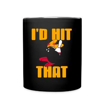 Bowling - Id hit That - Full Colour Mug - black - Front