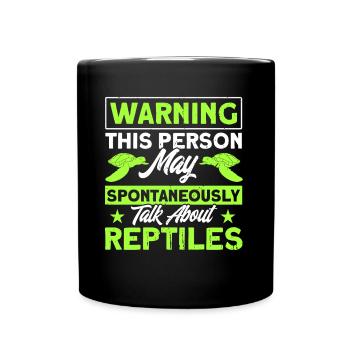 Reptile Reptile Lézards Cadeau - Mug uni - noir - Devant
