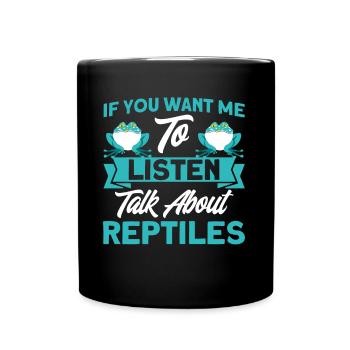 Snake Reptile Lovers Reptile Cadeau - Mug uni - noir - Devant