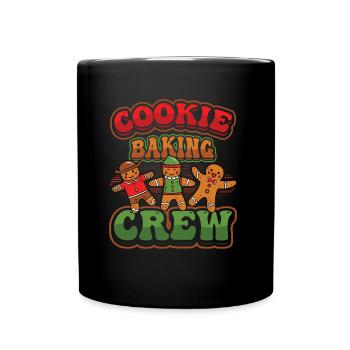 Cookie baking crew, Christmas, gingerbread. - Full Colour Mug - black - Front