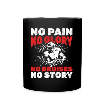 Football Player Coach Lustig - Full Colour Mug - black - Front