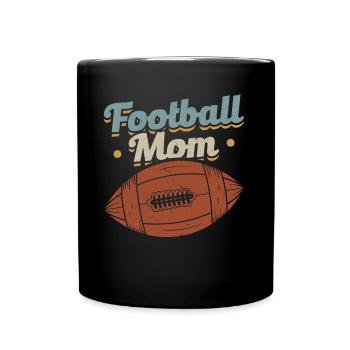 Rétro Football Femmes Maman - Mug uni - noir - Devant
