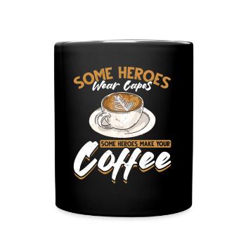 Witziger Barista Humor Kaffee - Tasse einfarbig - Schwarz - Vorne