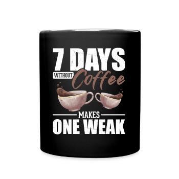 Funny Coffee Drinker Humor Caffeine - Full Colour Mug - black - Front