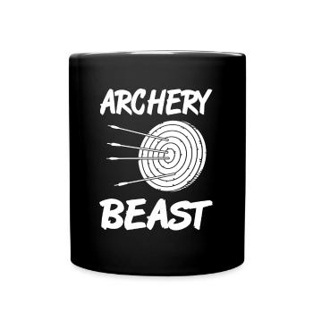 Bogenschießen - Bête de tir à l’arc - Mug uni - noir - Devant
