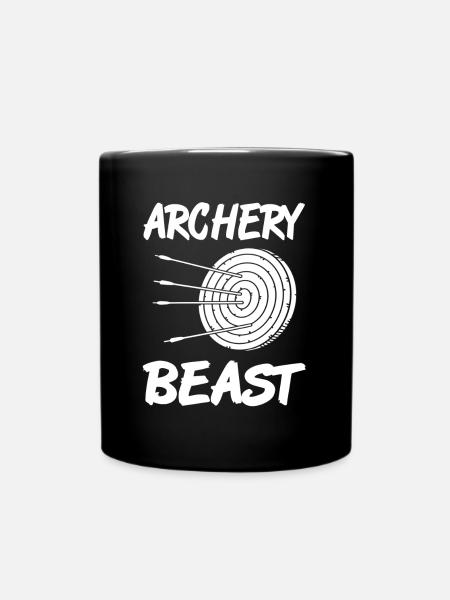 Bogenschießen - Archery Beast - Tasse einfarbig - Schwarz