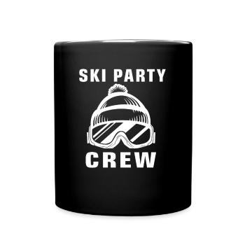 Ski Party Crew Skifahrer Skifahrerin Team Partner - Tasse einfarbig - Schwarz - Vorne