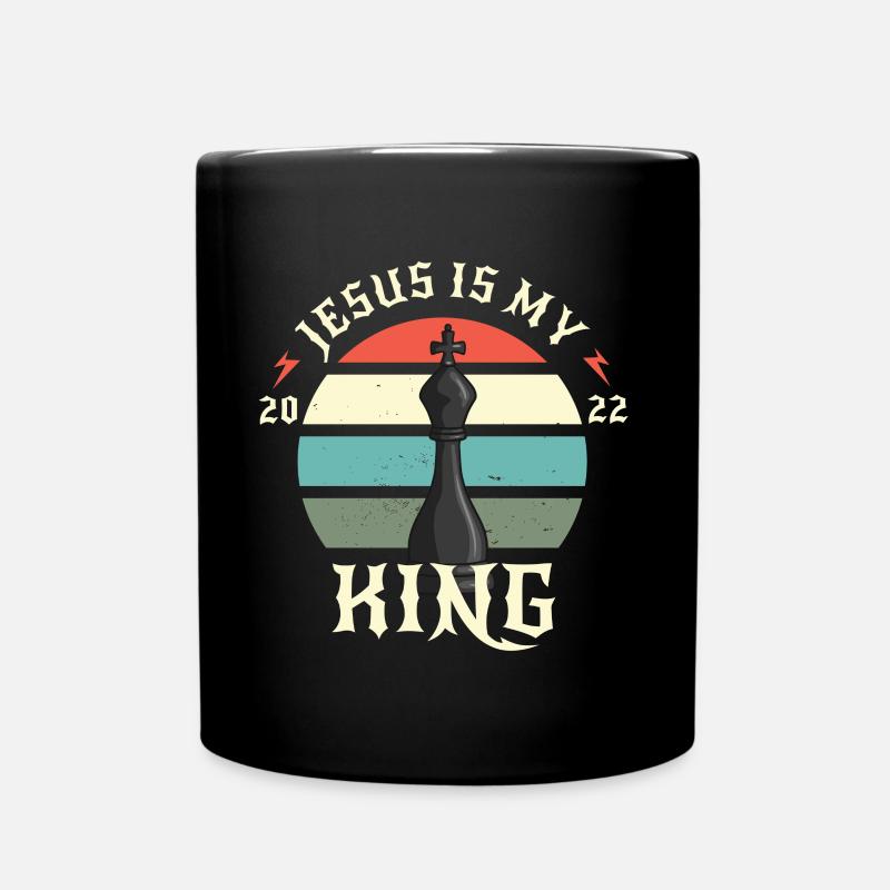 Jesus Is My King - Tasse einfarbig - Schwarz