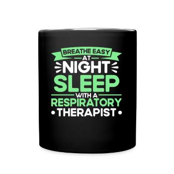Thérapeute respiratoire agréé Respirotic T - Mug uni - noir - Devant