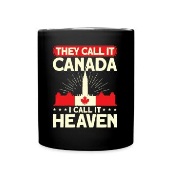 Cadeaux des Fêtes de Racines canadiennes Canada - Mug uni - noir - Devant