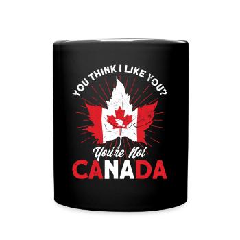 Drapeau canadien Racines canadiennes Ges canadiennes - Mug uni - noir - Devant