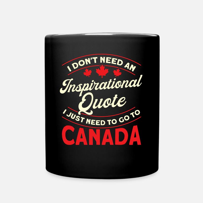 Canadian Canadian Roots Canada Holidays - Full Colour Mug - black