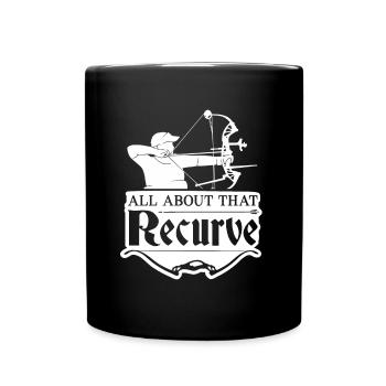 All about that Recurve - Full Colour Mug - black - Front