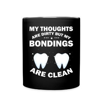 Orthodontic technician and dental laboratory - Full Colour Mug - black - Front