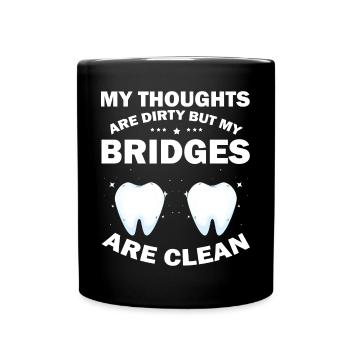 Laboratoire dentaire et technologie dentaire pour cliniques dentaires - Mug uni - noir - Devant
