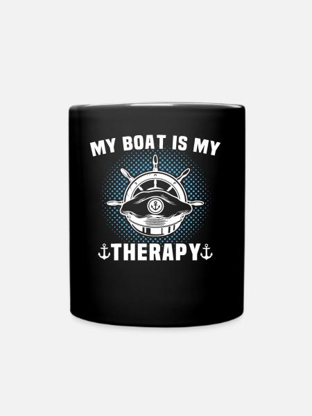 Kapitän Therapie Boot - Tasse einfarbig - Schwarz