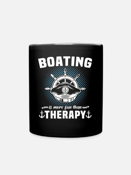Kapitän Therapie Boot - Tasse einfarbig - Schwarz