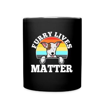 Les vies à fourrure comptent - Mug uni - noir - Devant